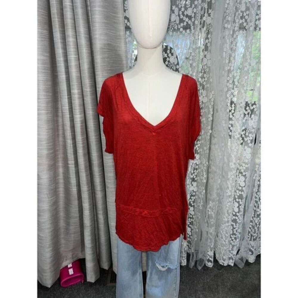 Free People Oversized Shirt Medium - Size Medium Free‎ People Tops